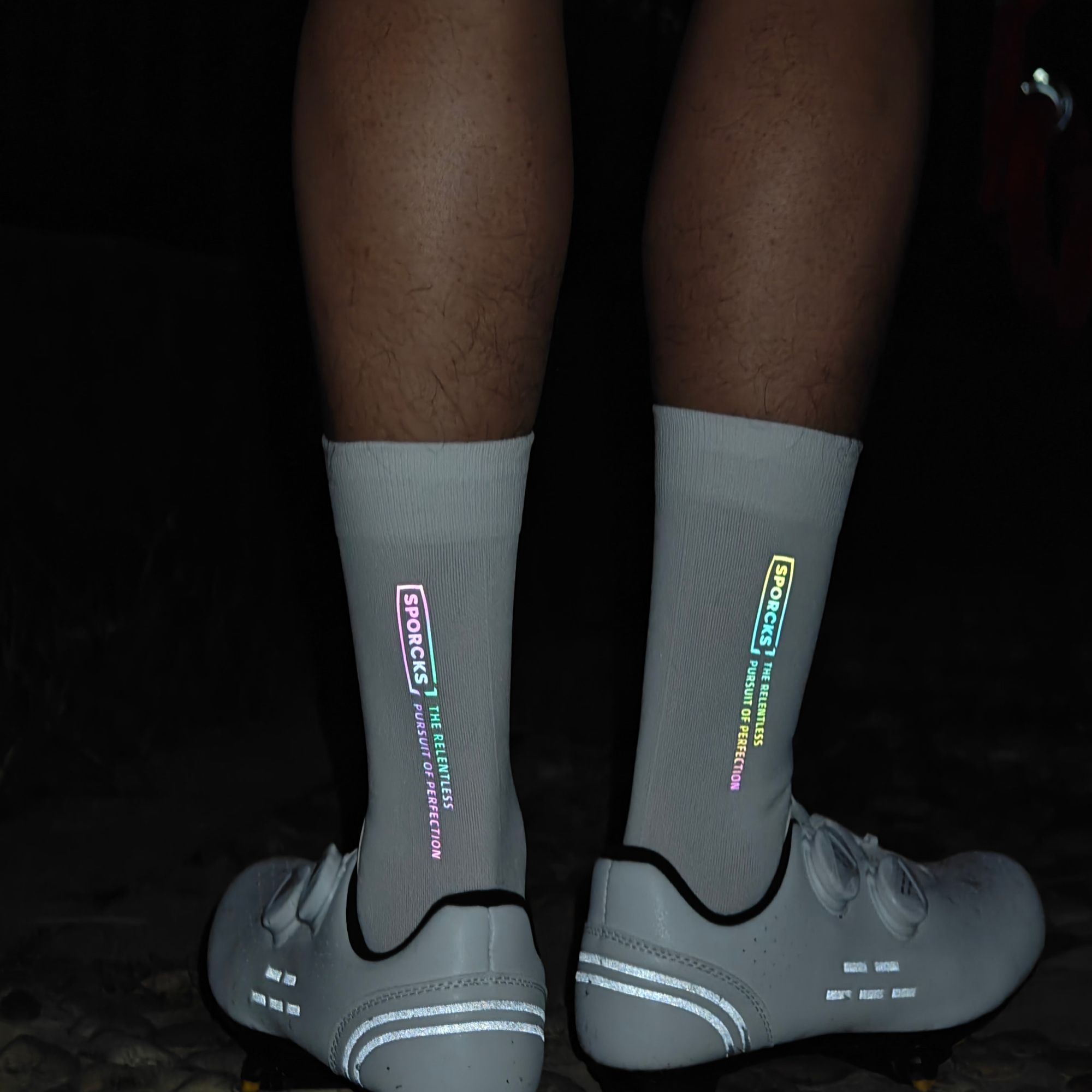 Anti Blister Sock - Kolorowe, odblaskowe skarpety rowerowe Sporcks, oddychające,
