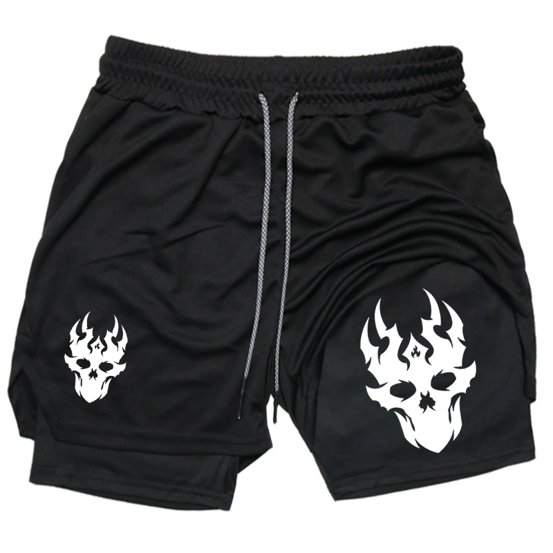 Running Gear Cool - Męskie letnie szybkoschnące dwuwarstwowe spodenki sportowe