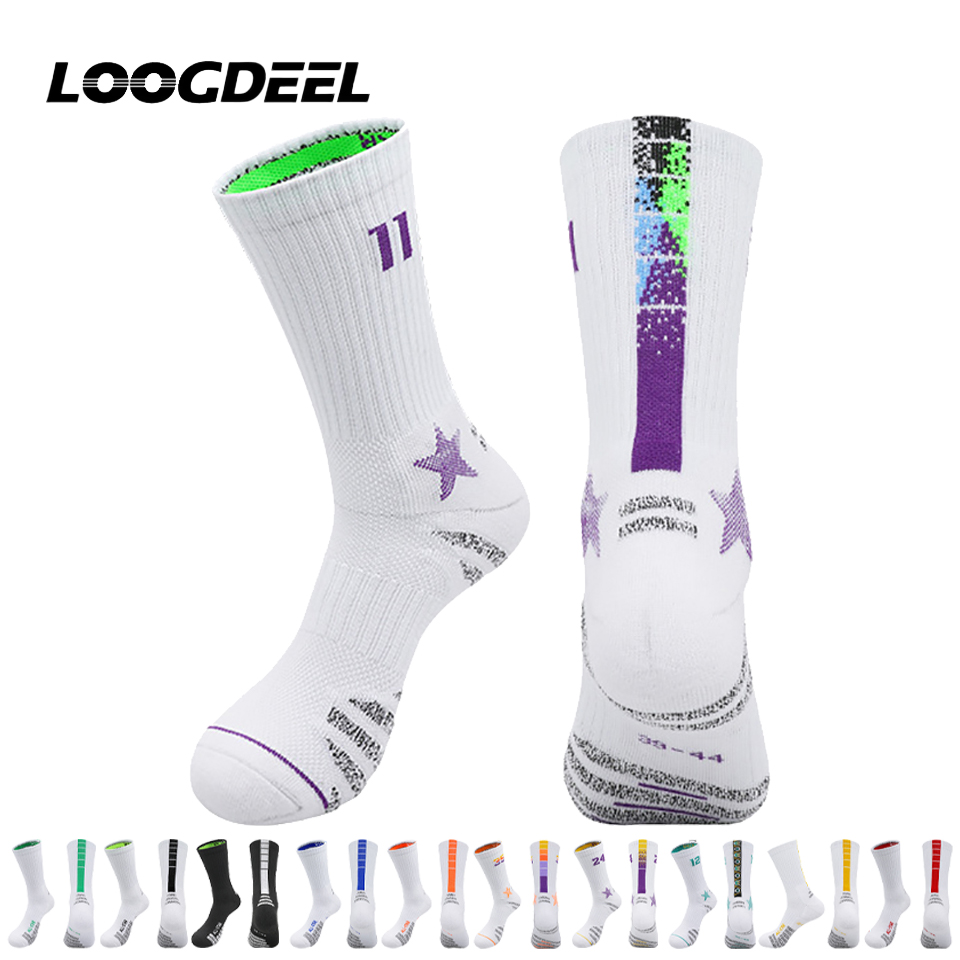 Anti Blister Sock - Profesjonalne skarpety do koszykówki Loogdeel, numerowane